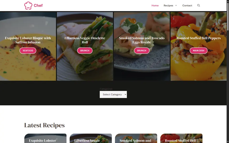 Voorbeeld van de ontwerprichting Foodpublicatie